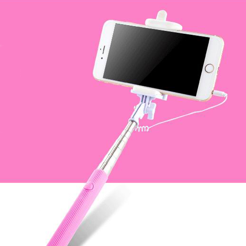 Mini Fold Wired Extendable Handheld Universal Superior Self-Timer Stick Holder For Smart Phone